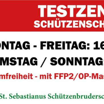 UNSER BEITRAG…. Testzentrum zu Ostern geöffnet!!!