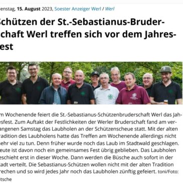 Laubholen an der Schützenscheune