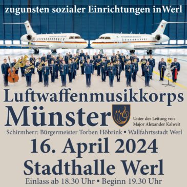 Benefizkonzert zugunsten sozialer Einrichtungen in der Wallfahrtsstadt Werl