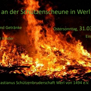 Osterfeuer 2024 an der Schützenscheune