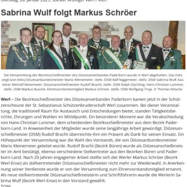 Sabrina Wulf folgt Markus Schröer