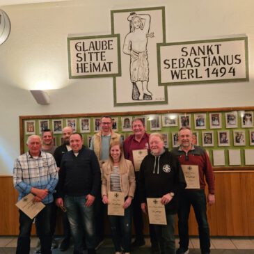 Schützenversammlung in der Schützenscheune