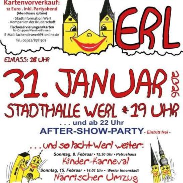 LACHENDES WERL – Das Karnevalshighlight 2026!