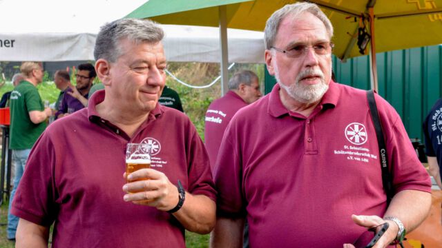 Laub holen St. Sebastianus Schützenbruderschaft Werl am 10. August 2019 bei Bernd Wulf in Werl. Foto: Thomas Nitsche -Honorarpflichtig: copyright by Thomas Nitsche, Wulfs Appelhof 13, 59457 Werl, 0171/3100766 - Sparkasse Werl. IBAN: DE11 4145 0075 0002 9282 32, BIC: WELADED1SOS